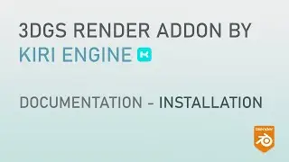 3DGS Render Addon for Blender V3  - Documentation - Installation