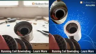 (Part 1 )Heavy motor ka running coil rewinding karna sikhe#viral #motor #live #livestream #@AinulAb 