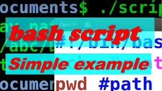 Short lecture - bash scripts 1:  Simple shell script - bash example