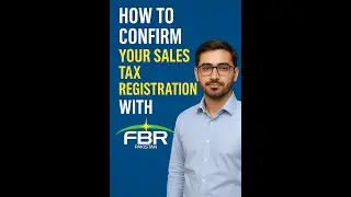 How To Confirm Your Sales Tax Registration with FBR | Financial Analyst