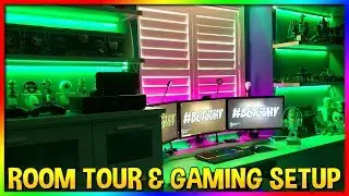 EPIC Kids Gaming Room Tour & Kids Gaming PC | Kids Gaming Setup | LED Lights | MTV Cribs Style