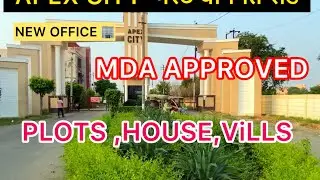 APEX CITY  मेरठ बागपत रोड MDA APPROVED PLOTS ,HOUSE,ViLLS NH-58 ROAD 🛣️#plot #meerutcity ￼