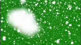 Clean Snowfall Overlay On Green Screen Background With Realistic Winter Motion Video