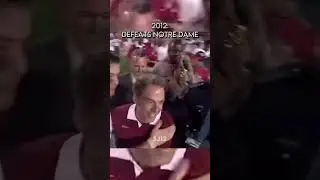 Every Nick Saban National Championship with Alabama #nicksaban #football all