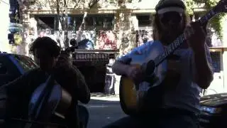 The Missing Parts perform live outside of Rasputin Music, Berkeley
