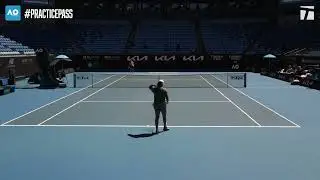 Naomi Osaka & Ons Jabeur Hit Ahead of the 2024 Australian Open | Practice Pass