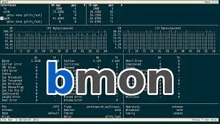 bmon, network bandwidth and statistics monitor with graphs