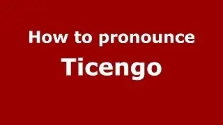 How to pronounce Ticengo (Italian/Italy) - PronounceNames.com