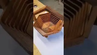 Make a folding fruit basket ! #basket #fruit #craft #woodwork #handmade
