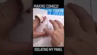 Making Comics- Drawing a Panel Start To Finish #art #comics #shorts