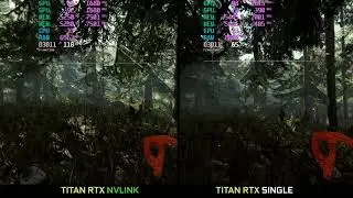 The Forest 4K Max Settings TITAN RTX NVLINK VS SINGLE