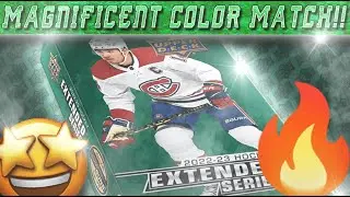 MAGNIFICENT COLOR MATCH!!!! - 22-23 Extended Series Hobby Box  - Hockey Card Break
