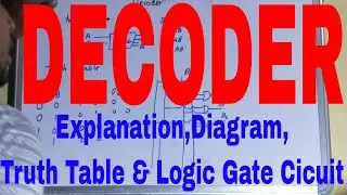 Decoder|What is Decoder|2 to 4 Decoder|Decoder Truth Table and Circuit Diagram|Decoder Explained