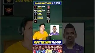Most Valuable Player in IPL 2025 | IPL Stats | IPL 2025 #ipl #cricket #livematch #cricketrecords