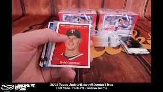 2025 Topps Update Baseball Jumbo 3 Box Half Case Break #9