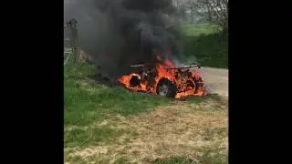 Quad qui prend feu !