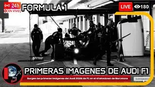 Surgen las primeras im&aacute;genes del Audi 2026 de F1 en el shakedown de Barcelona