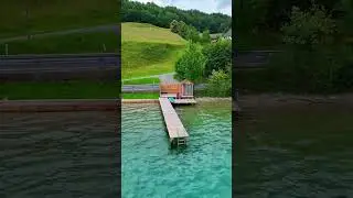 📍Attersee 🇦🇹 ألوان الطبيعة الخلابة #music #drone #travel #trendingshorts #austria #nature