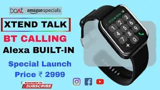 boAt XTEND TALK SMARTWATCH with Alexa Built-in, 1.69