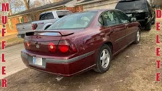 2002 Chevrolet Impala LS Muffler Delete! LOUD