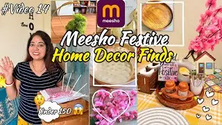 Must-have home decor from Meesho 💗| Festive finds 🤩 #meesho #haul #shopping