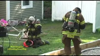 3 alarm tenement house fire in Douglas, Ma