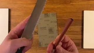 Easy peasy bread-knife sharpening