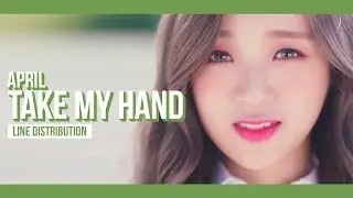APRIL - Take My Hand Line Distribution (Color Coded) | 에이프릴 - 손을 잡아줘