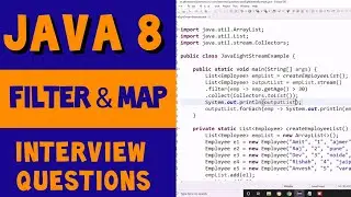 Java 8 Coding Interview Questions | Use of Filter & Map on Collections  #5