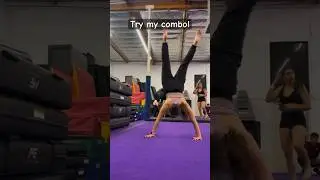 Try this really hard acro combo! #strength #flips #gymnastics