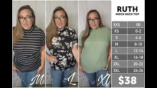 Ruth mock neck top