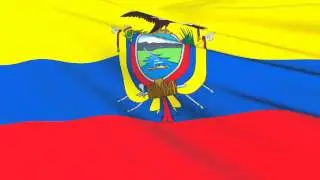 Ecuadorian Flag Waving - Bandera de Ecuador