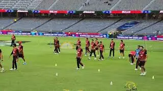 Afghan cricket team warmup before the game