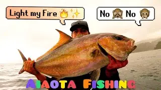 Amberjak made in Tahiti (kayak jigging)