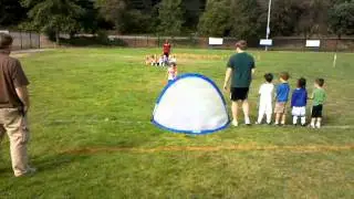 Girls first soccer practice