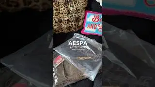 Распаковка мерча AESPA Dirty Work!!! [Джерси и сумка с леопардовым принтом] #aespa #&aelig;spa #giselle...