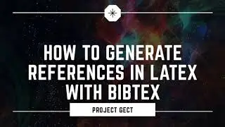 Generating automatic references in LaTex with BibTex