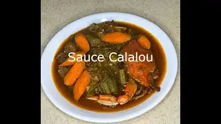 Koman pouw f&egrave; Calalou ak Crab/Gombo with Meat