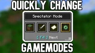 How To Quickly Switch Between Gamemodes In Minecraft #Shorts