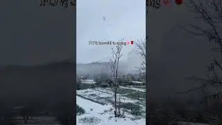 Snowfall in april 2024🌨️🌱#chitral #snowfall #springsnow #viralshorts