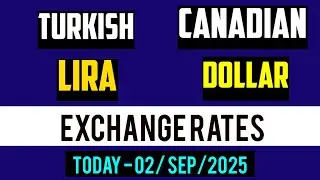 Turkish Lira to Canadian Dollar Currency Exchange Rates Today 2 September 2025 TRY to CAD