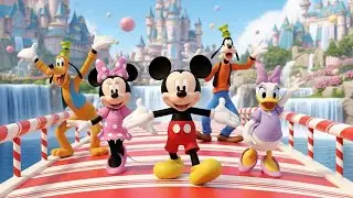 Mickey Mouse & Friends in Marshmallow Land 🍬🌈 Kids Cartoon Adventure | Fun Poems & Stories