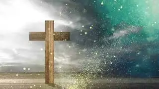 HD Christian Cross, Motion Background With Dust Particles| VFX FOOTAGE