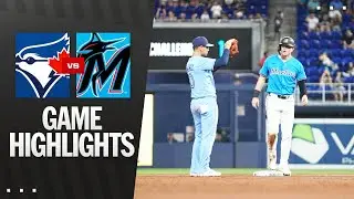 Blue Jays vs. Marlins Game Highlights (8/24/25) | MLB Highlights