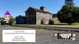 J.C. Barron's Mill: closed since 1960 built 1890 - Oakesdale Washington historic flour mill Palouse