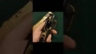 newest Glock clone build #9mm #glock #agency #freedom #gunbuilder #goldmember #TiN #gold