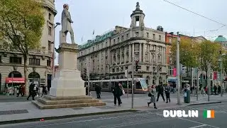 [4K] CENTRAL DUBLIN IRELAND WALKING TOUR (HDR 60fps)🇮🇪