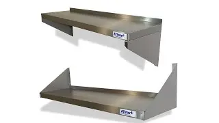 ATInox Basic rozsdamentes univerz&aacute;lis fali polc - BATFP