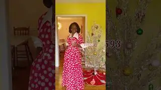 Vintage Christmas Housecoat in 2 days #sewing #shortscreator #christmas