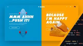 Split Landing Page | HTML, CSS & JAVASCRIPT | Web Design Speed Code